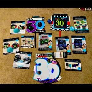 Brand New 30th Birthday decorations.